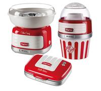 Ariete Retro Style Candy Floss Maker & Popcorn Maker Set, Red Ariete Red