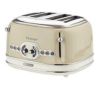 Ariete Toaster 4 Slices Stainless Steel Vintage 1600W Beige
