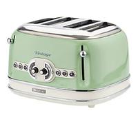 Ariete Toaster 4 Slices Stainless Steel Vintage 1600W Green