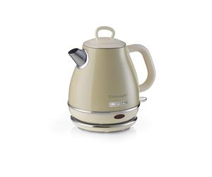 Ariete Vintage 2868/C Retro Style Cordless Jug Kettle, 1 Litre Capacity, 360 ° Rotating Base, Vintage Design, Beige