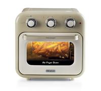 Ariete Vintage 4632 2-in-1 Hot Air Fryer and Oven, 16L Capacity, Stainless Steel Baskets and Rotisserie Rotisserie Temperature up to 230°C, 60 Minute Timer, Double Glazing, 1400W, Beige