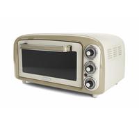 Ariete Vintage 97903 Mini Oven, 18 Litre Capacity, 1380 Watts, 3 Cooking Positions, Aluminium Baking Tray, 60 Minute Timer, Cream