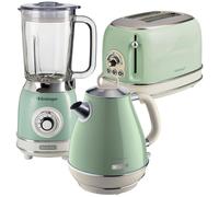 ARIETE Vintage ARPK23 2-Slice Toaster, Jug Kettle & Blender Bundle - Green, Green