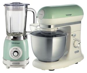 ARIETE Vintage ARPK37 Blender & Stand Mixer Bundle - Green, Green