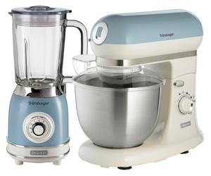 ARIETE Vintage ARPK38 Blender & Stand Mixer - Blue, Cream,Blue