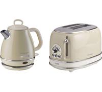 ARIETE Vintage ARPK70 2-Slice Toaster & Kettle Bundle - Cream, Cream