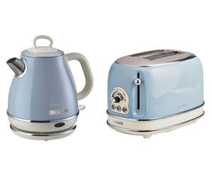 ARIETE Vintage ARPK72 2-Slice Toaster & Kettle Bundle - Blue, Blue