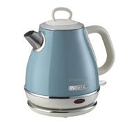 Ariete Vintage 2868 Retro Style Cordless Jug Kettle, 1 Litre Capacity, 360 Rotating Base, Vintage Design, Blue