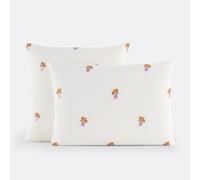 Ariette Embroidered Cotton Vintage Pillowcase Ecru