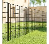 ARIFARO Decorative Metal Garden Fence, 101cm High x 3.5m Long, 5 Panels | No Digging Animal Barrier & Protection, Rustproof Fencing Panel Border for Yard, Patio, Path