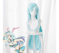 ARIFURETA SHOKUGYOU DE SEKAISAIKYOU Shia Haulia Cosplay Wigs 100cm Long Straight Synthetic Hair Anime Costume Party Wig Blue