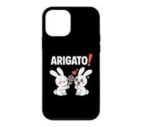 Arigato! Funny Chibi Anime Bunny Kawaii Manga Comedy Case for iPhone 12 mini