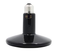 Arigoul Pet Ceramic Heat Lamp, 250w Pet Infrared Bulb Emitter Lamp No Harm No Light Heat Lamp Bulb for Pet Brooder Coop Chicken Lizard Turtle Snake Aquarium, E27 220-240V