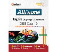 Arihant All in One English Language & Literature Class 10 for CBSE Exams 2025-26 as per latest syllabus CBQs, Focused Theory, Reading, Writing, Grammar & Literature, Review Exercises, Sample Papers