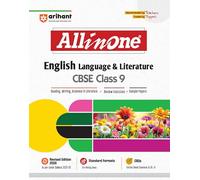 Arihant All in One English Language & Literature Class 9 for CBSE Exams 2025-26 as per latest syllabus CBQs, Focused Theory, Reading, Writing, Grammar & Literature, Review Exercises, Sample Papers