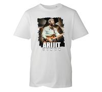 Arijit Singh T Shirt, Indian Singer Concert T-Shirt, Music Fan Shirt,Vintage Tshirt Unisex Adults Kids Top (White, S)