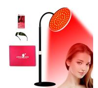 Arikashin Red Light Therapy Device, 590nm, 660nm & 940nm, Light Therapy for Face, Body, Pain & Skin Care, Desktop with Adjustable Height, Black