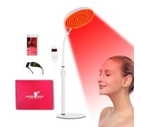 Arikashin Red Light Therapy Lamp for Face- Facial and Body Treatment with Adjustable Height Stand, 120 LEDs, 590nm, 660nm, 660nm+940nm - Alleviate Muscle Soreness, Skin Vitality