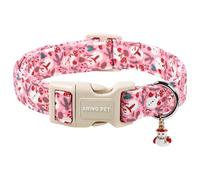 ARING PET Christmas Dog Collar, Cute Snowman Dog Collar with Quick Release Plastic Buckle, Winter Comfortable Pink Collar for Boys and Girls Dogs