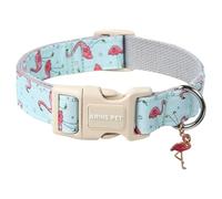 ARING PET Flamingo Dog Collar, Cute Dog Collar with Quick Release Plastic Buckle, Comfortable Cotton Collar for Boys and Girls Dogs
