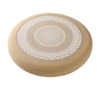 Aringceton Handwoven Jute Pouf Ottoman, Natural Meditation Cushion | Farmhouse Style Tatami Decor, Hand Knitted Traditional Boho Pouf, Lightweight for Living Room Bedroom Covered Patio Backyard