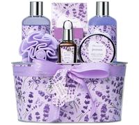 ArioseMonde Bathroom Gift Baskets for Women, Relaxing Lavender Spa Gifts, Bathroom Spa Gift Basket for Women, Personal Care Gifts, Nursing Package, Spa Products