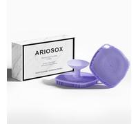 ARIOSOX 2 Pack Face Scrubbers, Silicone Face Scrubber Soft Bristles, Gentle Lather, Exfoliating & Deep Cleaning For Sensitive Skin, Giant Suction Cup Stick Securely, Easy To Store (Purple)