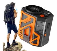 ARIOU Personal Fan - Portable Personal Fan - Folding Handheld Fan | USB Rechargeable Fan | Compact Cooling Device With Digital Display for Outdoor Works, Camping, Travel, Desktop