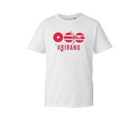 Arirang Graphic T-Shirt - Korean Culture Inspired Design Tee with Floral Elements - Casual Everyday Streetwear Top (White, S Years)