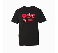 Arirang Graphic T-Shirt - Korean Culture Inspired Design Tee with Floral Elements - Casual Everyday Streetwear Top (Black, 4XL Years)