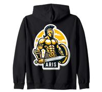 Aris Ares Ancient Greek War God Mythology Myth Myhtical Fan Zip Hoodie