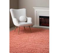 Aris Rug - Coral red rug 5'3"x7'7" (160x230 cm) Modern Carpet