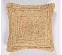 Arise Export Natural Jute Hand-Woven Cushion Covers for Couch, Sofa Boho Home Décor Bohemian Cushion Case (18 X 18 in)