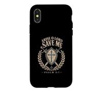 Arise O Lord Save Me Psalm 3:7 Christian Faith Case for iPhone X/XS