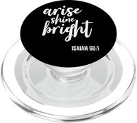 Arise Shine Bright Religious Faith Scripture Bible Verse PopSockets PopGrip for MagSafe