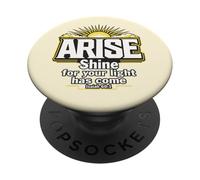 Arise Shine For Your Light Has Come Isaiah 60:1 PopSockets Adhesive PopGrip