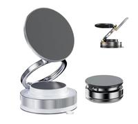 Ariseputup Phone Holder, 360°Rotatable Vacuum Magnetic Phone Holder, Arise put up Vacuum Absorption, Portable Cell Phone Holders for Car,Makeup/Gym/Mirror, Fit for iPhone 17/16/15/14 (White)