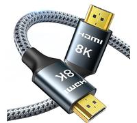 ARISKEEN 8K HDMI 2.1 Cable 10M, High-Speed 48Gbps HDMI 2.1 Cable, Supports 8K@60HZ, 4K@120Hz, Compatible with PS5/4 TV Monitor Blu-ray Soundbar DVD Laptop