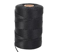 ARISKEY Bank Line String,984Feet 100% Black Nylon Cord Twine for Garden,Fishing,Wrapping,Camping and Outdoor Survival,Netting Home Improvement