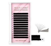 Arison Lashes Easy Fan Lashes Volume Extension Supplies 0.03丨0.05丨0.07丨0.10 Thicknesses B丨J丨C丨CC丨D丨DD丨M丨L Curl Eyelash Extension 1 Second Blooming Flower Fake Lashes Self Fanning (0.07-M-10mm)