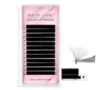 Arison Lashes Easy Fan Lashes Volume Extension Supplies 0.03丨0.05丨0.07丨0.10 Thicknesses B丨J丨C丨CC丨D丨DD丨M丨L Curl Eyelash Extension 1 Second Blooming Flower Fake Lashes Self Fanning (0.07-M-12mm)