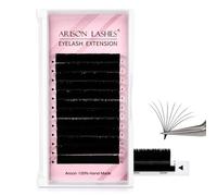 Arison Lashes Easy Fan Lashes Volume Extension Supplies 0.03丨0.05丨0.07丨0.10 Thicknesses B丨J丨C丨CC丨D丨DD丨M丨L Curl Eyelash Extension 1 Second Blooming Flower Fake Lashes Self Fanning (0.07-M-13mm)