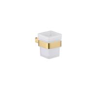 Arissa Brushed Brass Tumbler holder & cup