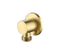 Arissa Brushed Brass Wall Outlet Elbow