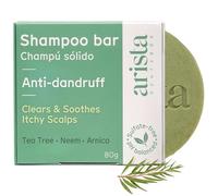 Arista ayurveda Anti Dandruff Shampoo Bar | Sulfate Free Tea Tree Oil, Neem Leaf Powder & Arnica Antibacterial Wo Vegan Bar, Pack of 1