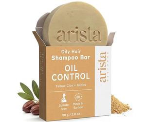 Arista Balancing Shampoo Bar for Greasy Hair, Sidr Fruit Powder, Jojoba & Yellow Clay, Sulfate Free Shampoo Bar, Eco and Solid Shampoo Bar (80 g)