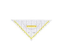 Aristo - 1650/4 - Set Square with Removable Handle - Hot Stamped - 250 mm - Transparent