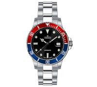 Aristo Aquaristo 4H98294 Men's Automatic Diver Watch, Silver-blue-red