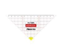Aristo AR1551 My First Set Square (Specially Designed for Students from 3rd Grade, Hypotenuse 16 cm, Flexible) Transparent, Pack of 1