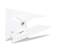 Aristo AR23408 Angle Angle 20 cm - 8 Inches (Angle and Protractor, Facets on All Sides, 3.5 mm Crystal Clear Plexiglass) Transparent